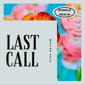 LAST CALL! Moving Sale - Accepting Offers and Bundles